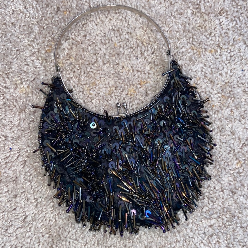 Sequin clutch purse